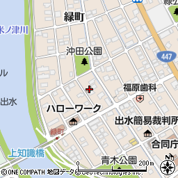 上沖田自治公民館周辺の地図
