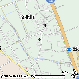 鹿児島県出水市文化町231周辺の地図