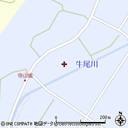 牛尾川周辺の地図