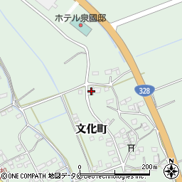 鹿児島県出水市文化町310周辺の地図