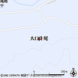 鹿児島県伊佐市大口牛尾周辺の地図