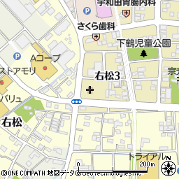 ファミリーマート西都右松店周辺の地図