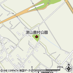 津山農村公園周辺の地図