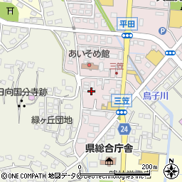 錦江亭周辺の地図