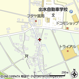 鹿児島県出水市黄金町584周辺の地図