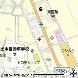 ブリヂストンタイヤジャパン株式会社　南九州カンパニー・出水営業所周辺の地図