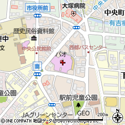 西都市文化ホール周辺の地図