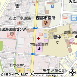宮崎県西都市妻周辺の地図