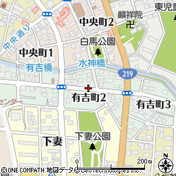 宮崎県西都市有吉町周辺の地図