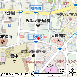 宮崎県西都市御舟町2丁目62周辺の地図