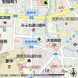 宮崎県西都市御舟町2丁目62-4周辺の地図