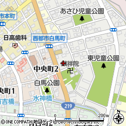 宮崎県西都市白馬町周辺の地図