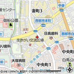 宮崎太陽銀行西都支店周辺の地図