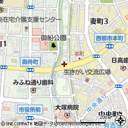 宮崎県西都市桜川町周辺の地図