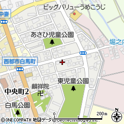 宮崎県西都市旭周辺の地図