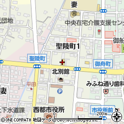 宮崎ダイハツ販売西都店周辺の地図