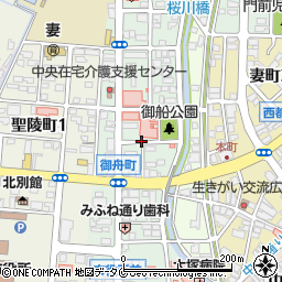 宮崎県西都市御舟町周辺の地図