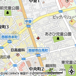 宮崎県西都市水流崎町周辺の地図