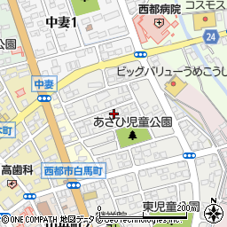 宮崎県西都市旭1丁目74周辺の地図