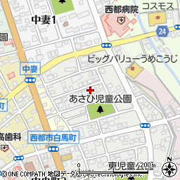 宮崎県西都市旭1丁目75周辺の地図