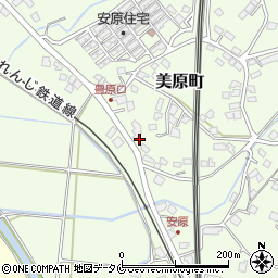 鹿児島県出水市美原町1386周辺の地図