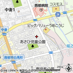 宮崎県西都市旭1丁目37周辺の地図