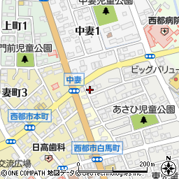 宮崎県西都市旭1丁目2周辺の地図