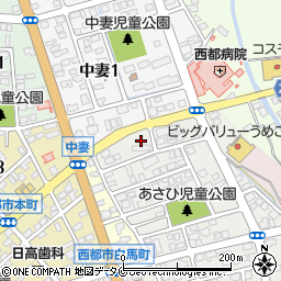 宮崎県西都市旭1丁目12周辺の地図