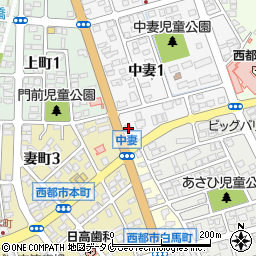 宮崎県西都市中妻1丁目3周辺の地図