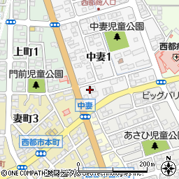 宮崎県西都市中妻1丁目6周辺の地図