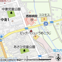 宮崎県西都市旭1丁目21周辺の地図