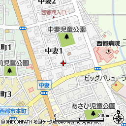 宮崎県西都市中妻1丁目42周辺の地図
