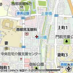 宮崎県西都市御舟町1丁目27周辺の地図