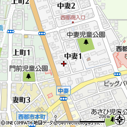 宮崎県西都市中妻1丁目69周辺の地図