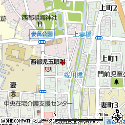 宮崎県西都市御舟町1丁目14周辺の地図