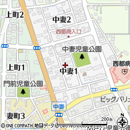 宮崎県西都市中妻1丁目55周辺の地図