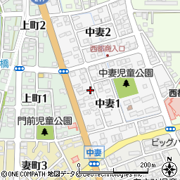宮崎県西都市中妻1丁目77周辺の地図