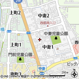 宮崎県西都市中妻1丁目78周辺の地図