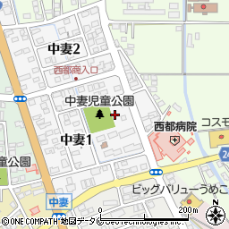 宮崎県西都市中妻1丁目997周辺の地図