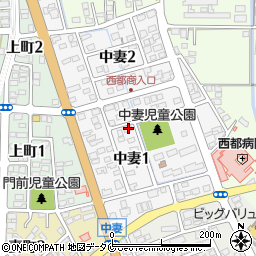 宮崎県西都市中妻1丁目50周辺の地図