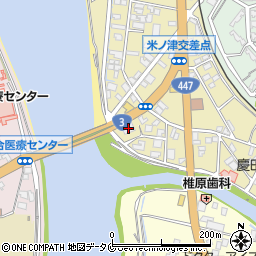 鹿児島県出水市米ノ津町8-16周辺の地図