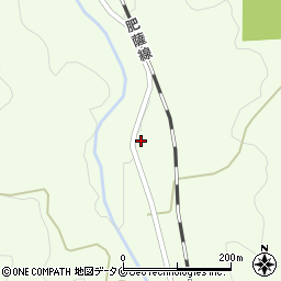熊本県人吉市矢岳町周辺の地図