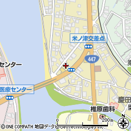 鹿児島県出水市米ノ津町9-7周辺の地図