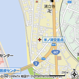 鹿児島県出水市米ノ津町11-9周辺の地図