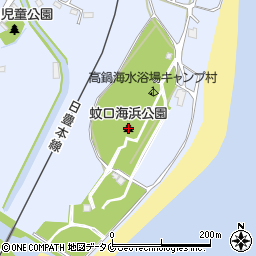 蚊口海浜公園周辺の地図