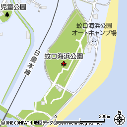 蚊口海浜公園周辺の地図