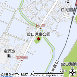 蚊口児童公園周辺の地図