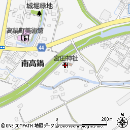 宮田神社周辺の地図