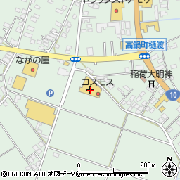 ドラッグストアコスモス高鍋樋渡店周辺の地図
