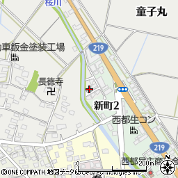 宮崎県西都市童子丸203周辺の地図